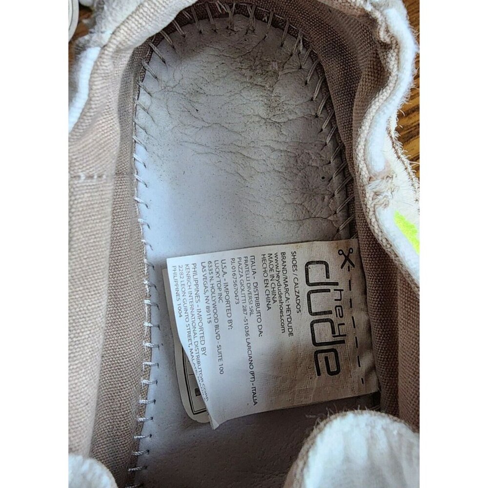 Hey Dude Women's Wendy Star White Slip On Casual Lightweight Loafer Shoes Size 7 - Picture 10 of 13